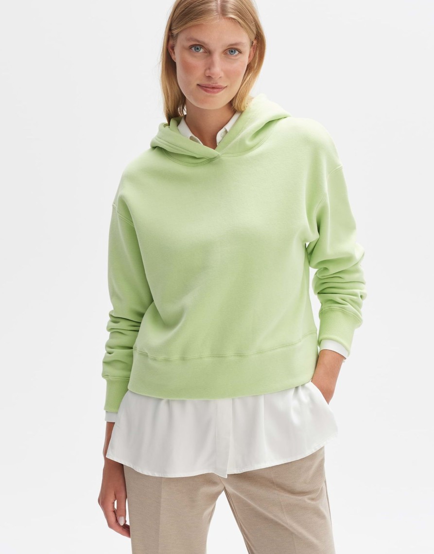 opus Gart Losse Hoodie Van Katoenmix | Sweat