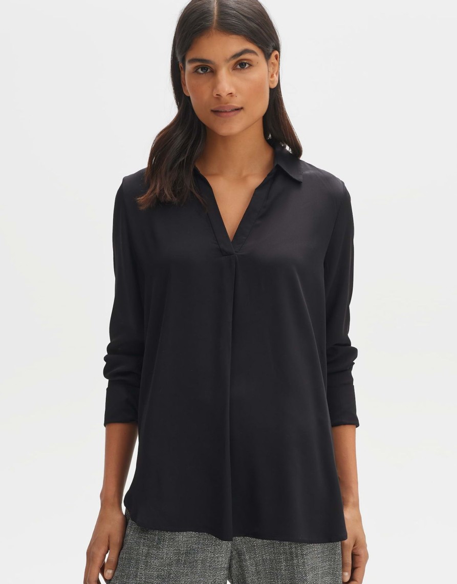 opus Fangi Regular Viscose Overhemd Blouse | Blouses