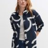 opus Fenlo Nautic Oversized Blouse In Bci Katoen | Blouses