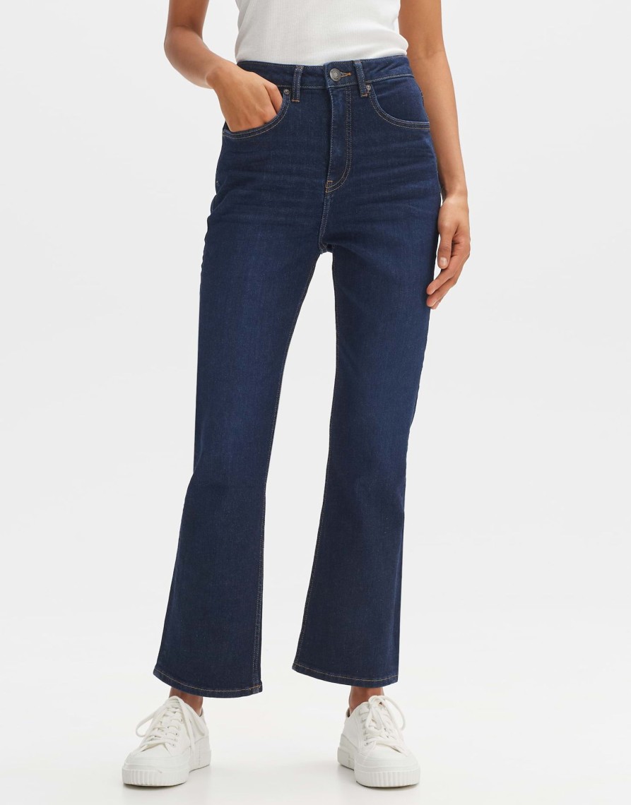 opus Kick Flared Jeans Eboni Hoog Model Met Stretchgehalte | Jeans