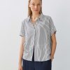 someday Gestreepte Blouse Zarko Fine Stripe Los In Ecovero Viscose | Blouses