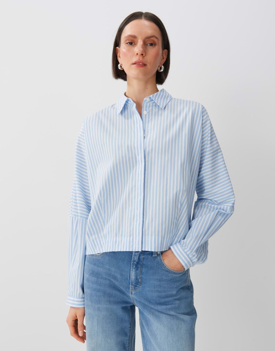 someday Zesto Losse Cropped Blouse Van Katoen | Blouses