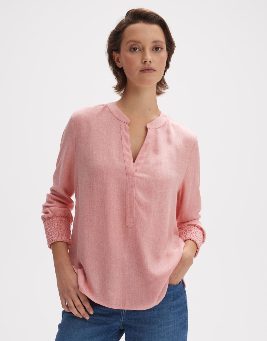 opus Falvina Losse Blouse Van Ecovero Viscosemix | Blouses