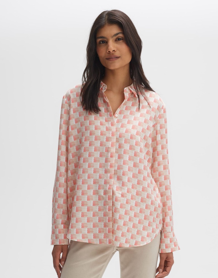 opus Shirt Blouse Falkine Fresh Regular Met Print | Blouses