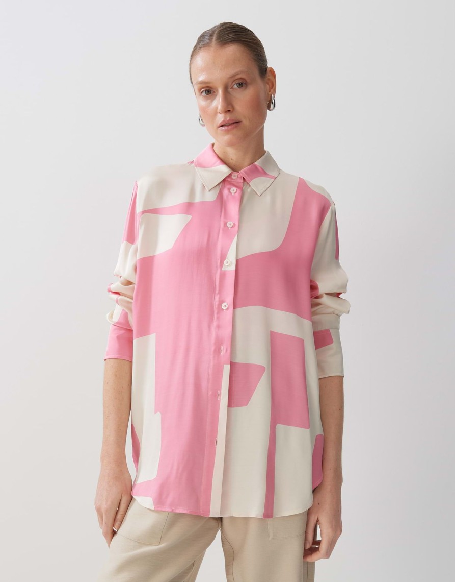 someday Zisabel Motion Oversized Blouse Van Duurzame Viscose | Blouses