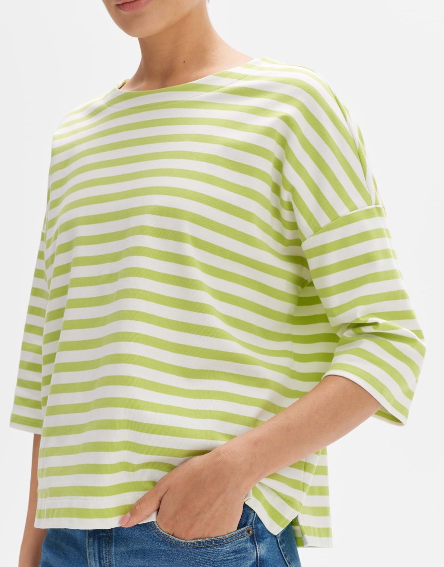 opus Oversized Overhemd Seifen Bold Stripe Gemaakt Van Bci Katoenmix | Shirts