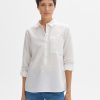 opus Freppa Regular Linnenmix Overhemd Blouse | Blouses