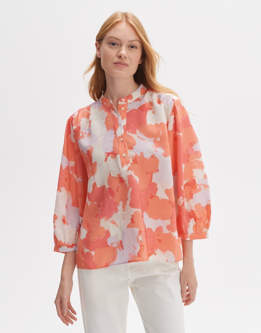 opus Falindo Paint Losse Tuniekblouse Van Modalmix | Blouses