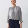 someday Zporty Losse Overhemdblouse In Een Glinsterende Viscosemix | Blouses