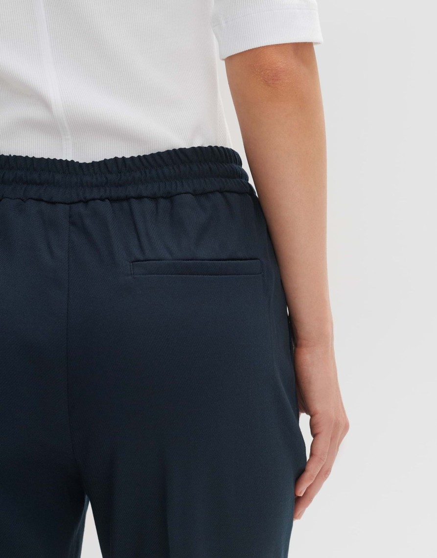 opus Melosa Breeze Relaxte Joggingbroek Met Plooien | Broeken