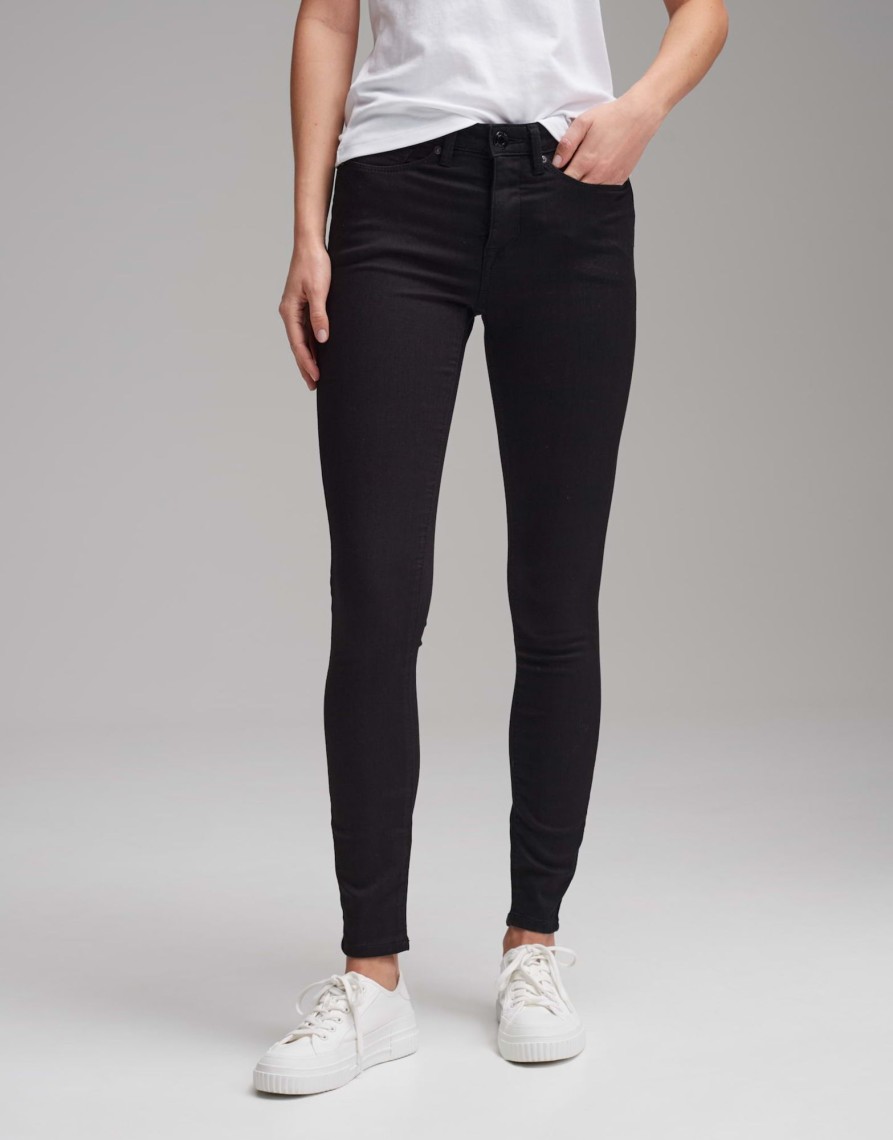 opus Skinny Jeans Elma Black Lage Taille Met Stretchgehalte | Jeans