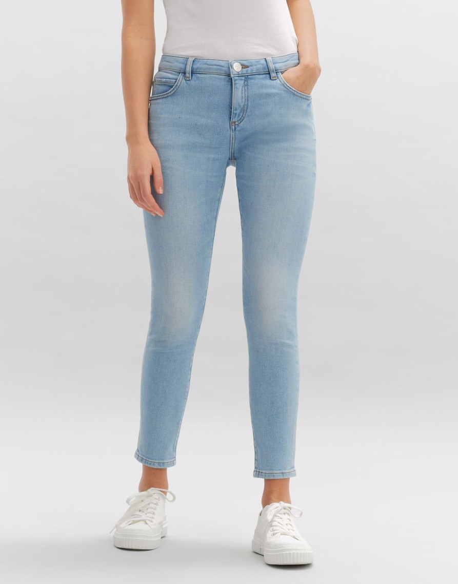 opus Evita Slim Jeans Met Gemiddelde Taille En Stretchgehalte | Jeans