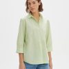 opus Forta Regular Overhemdblouse Van Bci Katoen | Blouses