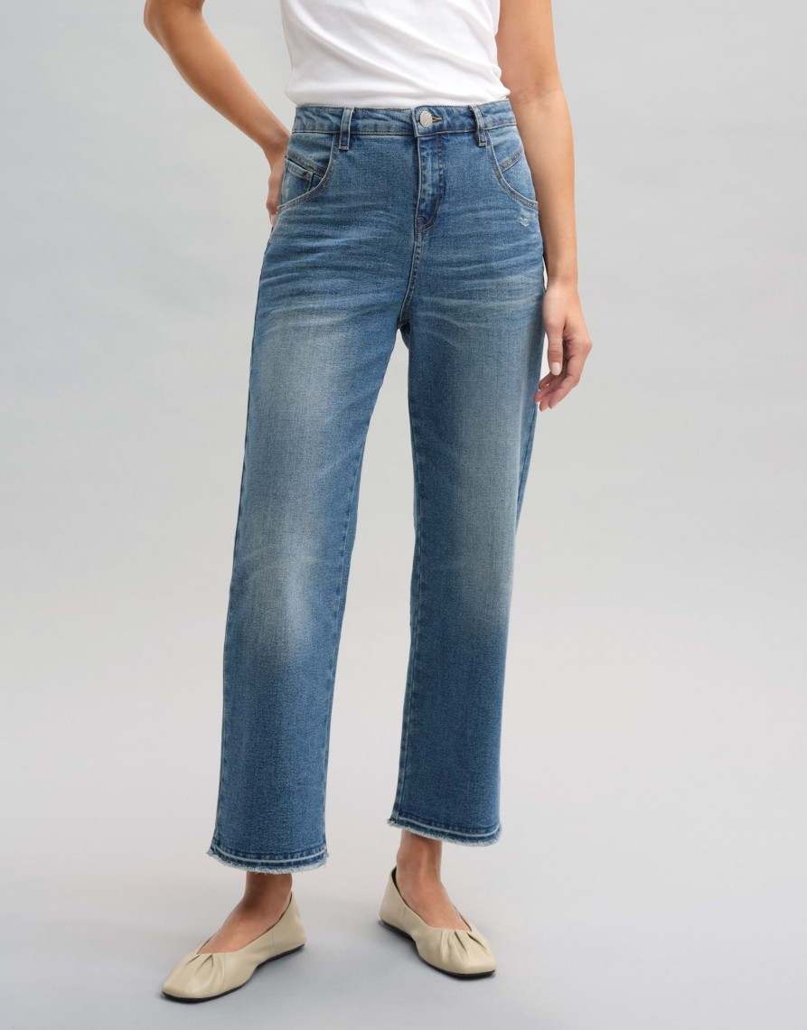 opus Boyfriend Jeans Lani Twist Mid Rise In Bci Katoenmix | Jeans