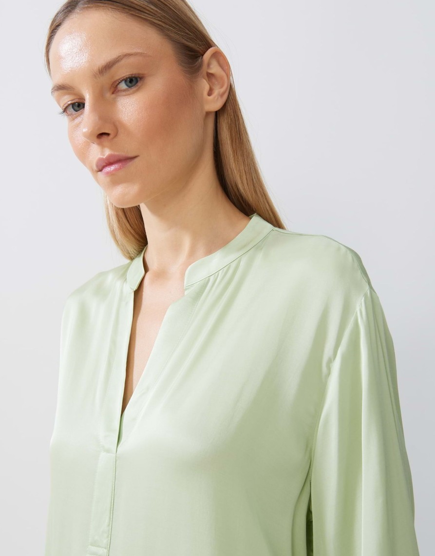 someday Zelissa Losse Satijnen Blouse Van Duurzame Viscose | Blouses