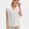 opus Shirt Blouse Feliso Regular Van Materiaalmix | Blouses