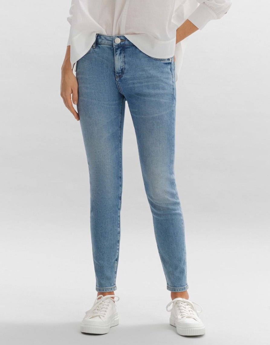 opus Evita Slim Jeans Met Gemiddelde Taille In Stretchy Bci-Katoenmix | Jeans