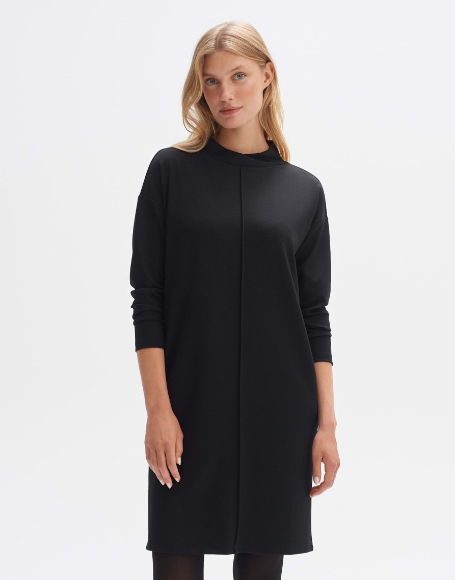 opus Sweaterjurk Wabyni Regular Van Viscosemix | Jurken