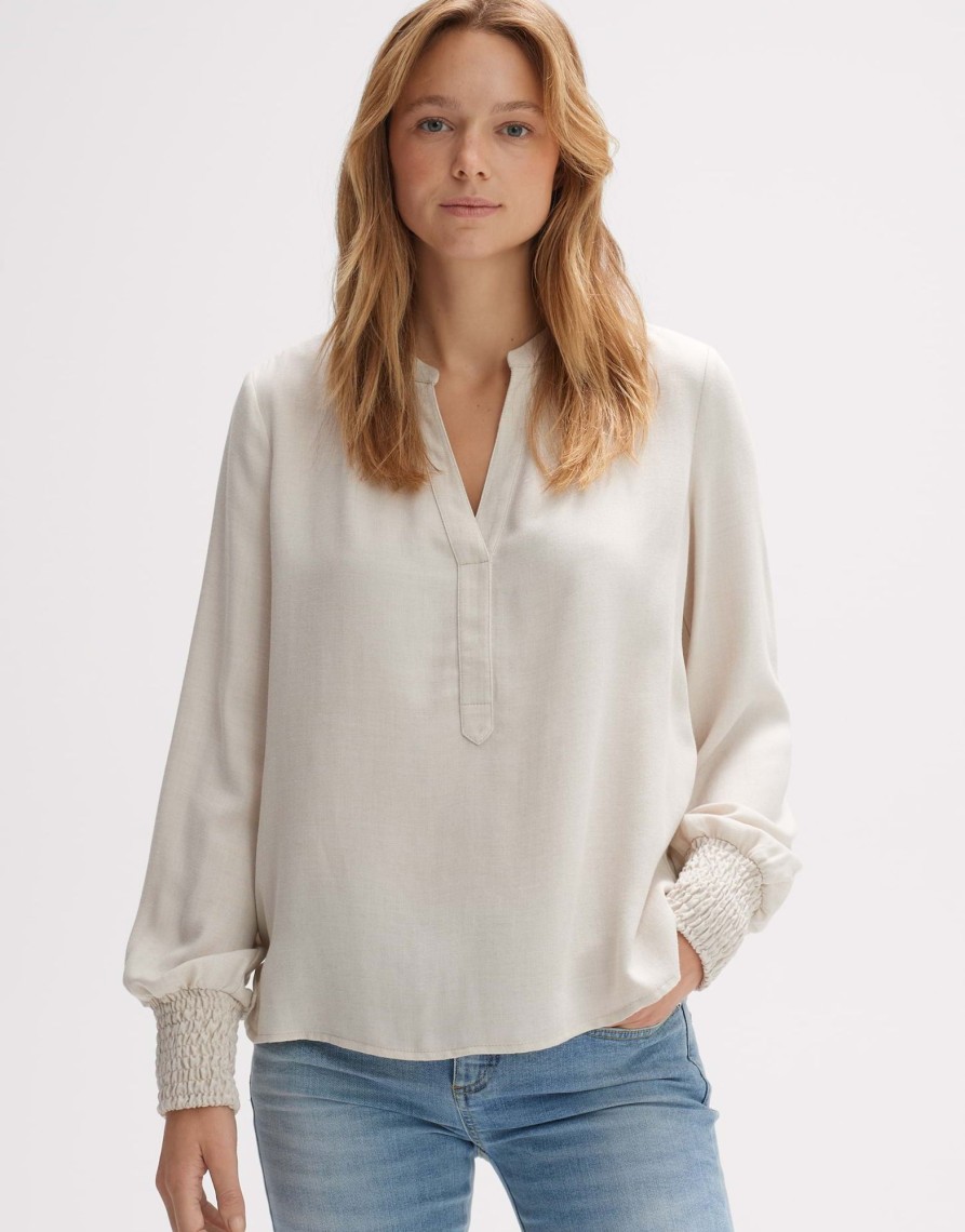 opus Falvina Losse Blouse Van Ecovero Viscosemix | Blouses