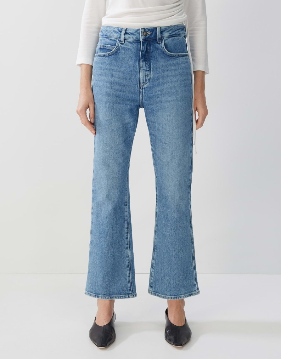 someday Cropped Flared Jeans Ciflare Mid Rise In Bci Katoenmix | Jeans