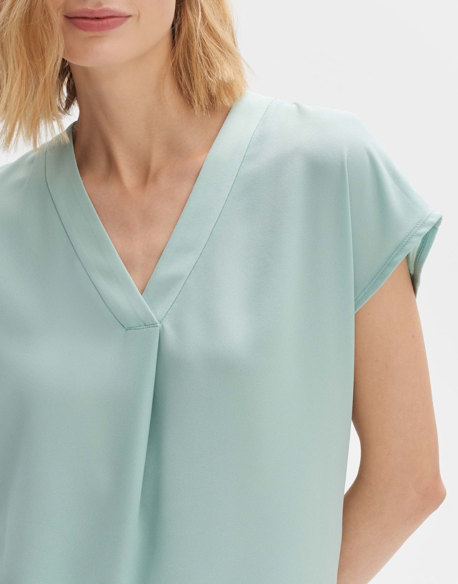 opus Shirt Blouse Feliso Regular Van Materiaalmix | Blouses