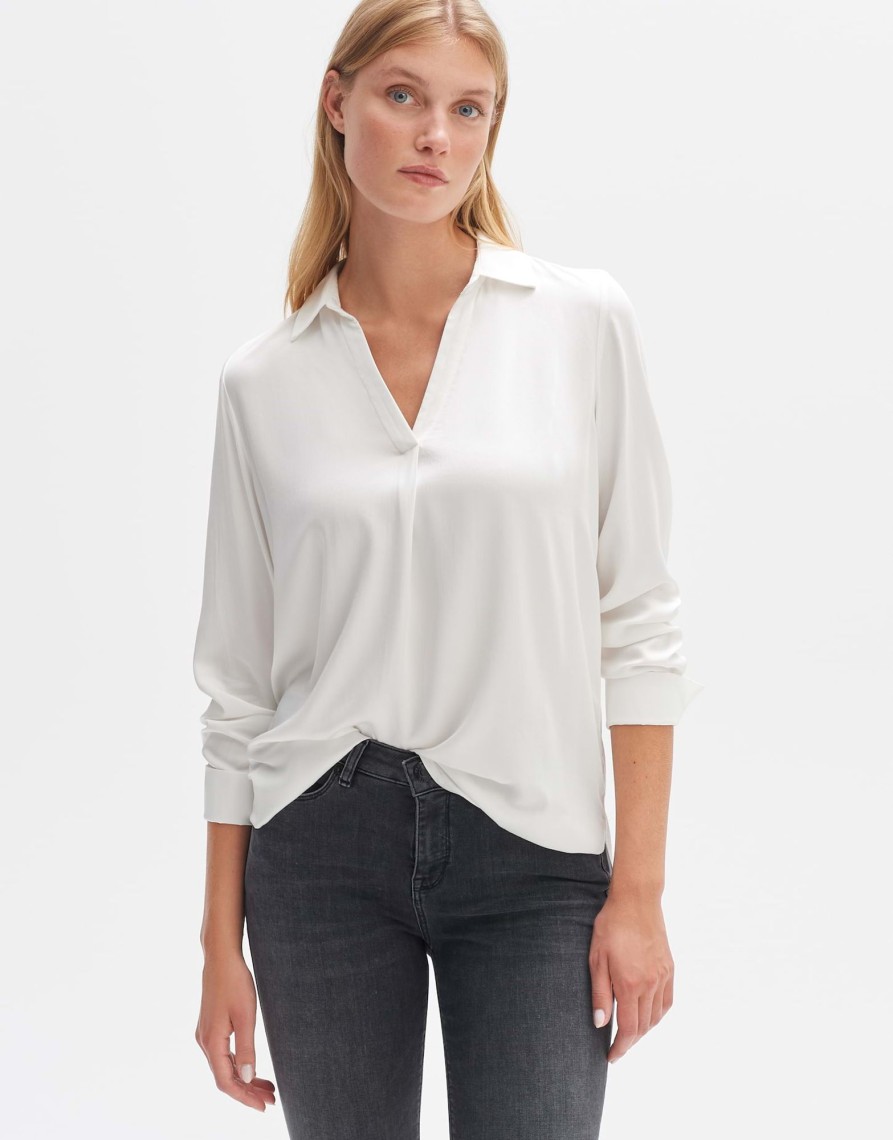 opus Fangi Regular Viscose Overhemd Blouse | Blouses