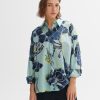 opus Fenlo Bloom Oversized Overhemdblouse Van Bci-Katoen | Blouses