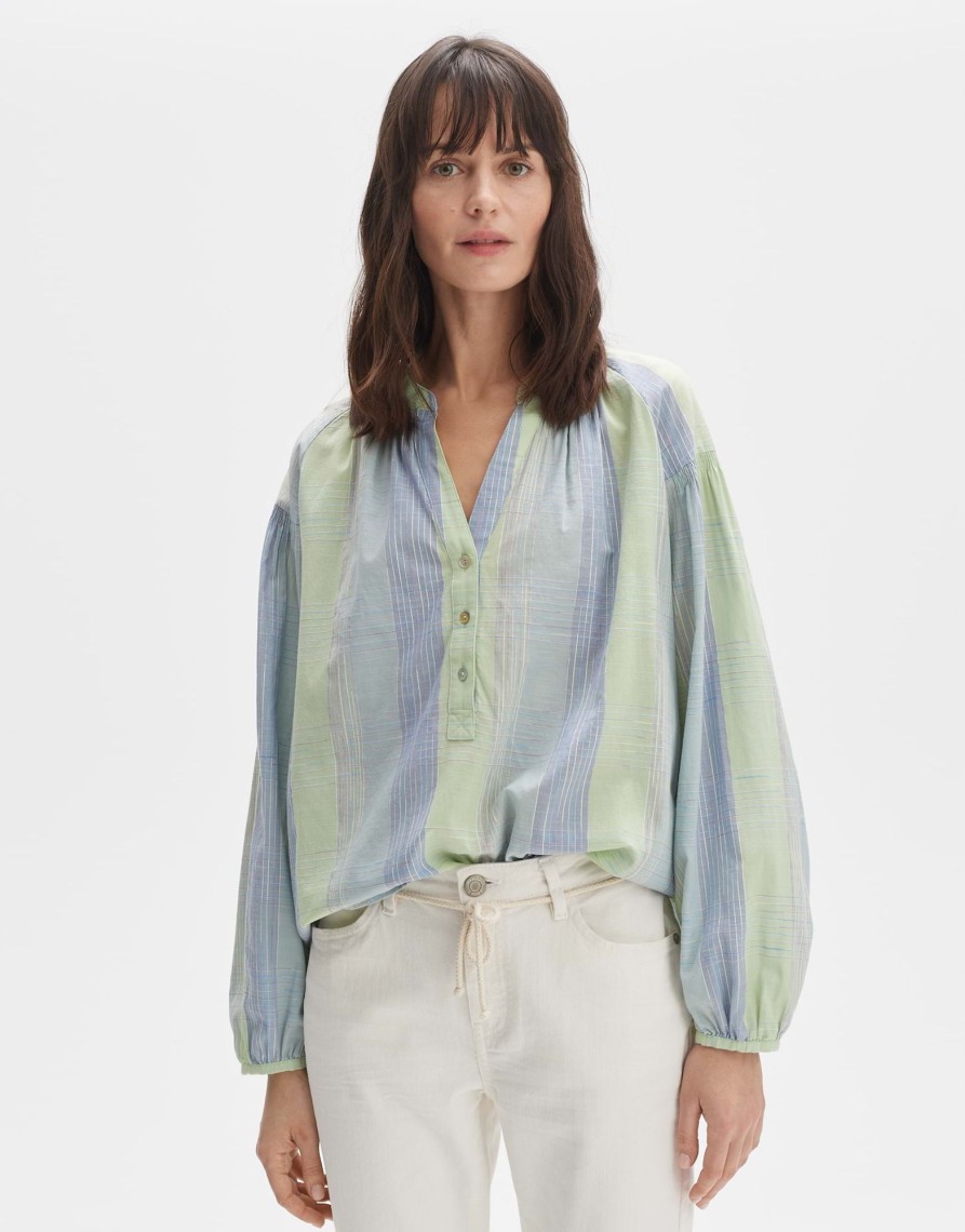 opus Felenya Losse Blouse Van Duurzaam Katoen | Blouses