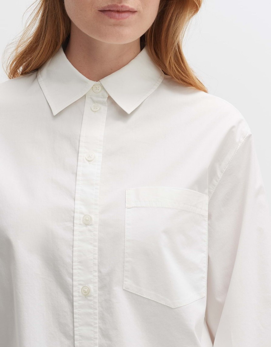 opus Futani Oversized Blouse Van Duurzaam Katoen | Blouses