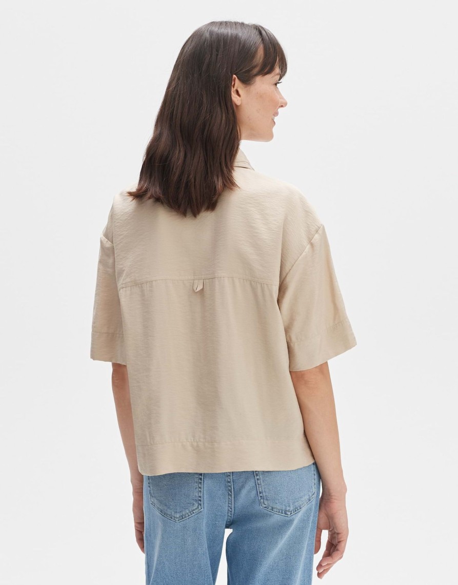 opus Frena Los Overhemd Van Duurzame Viscosemix | Blouses