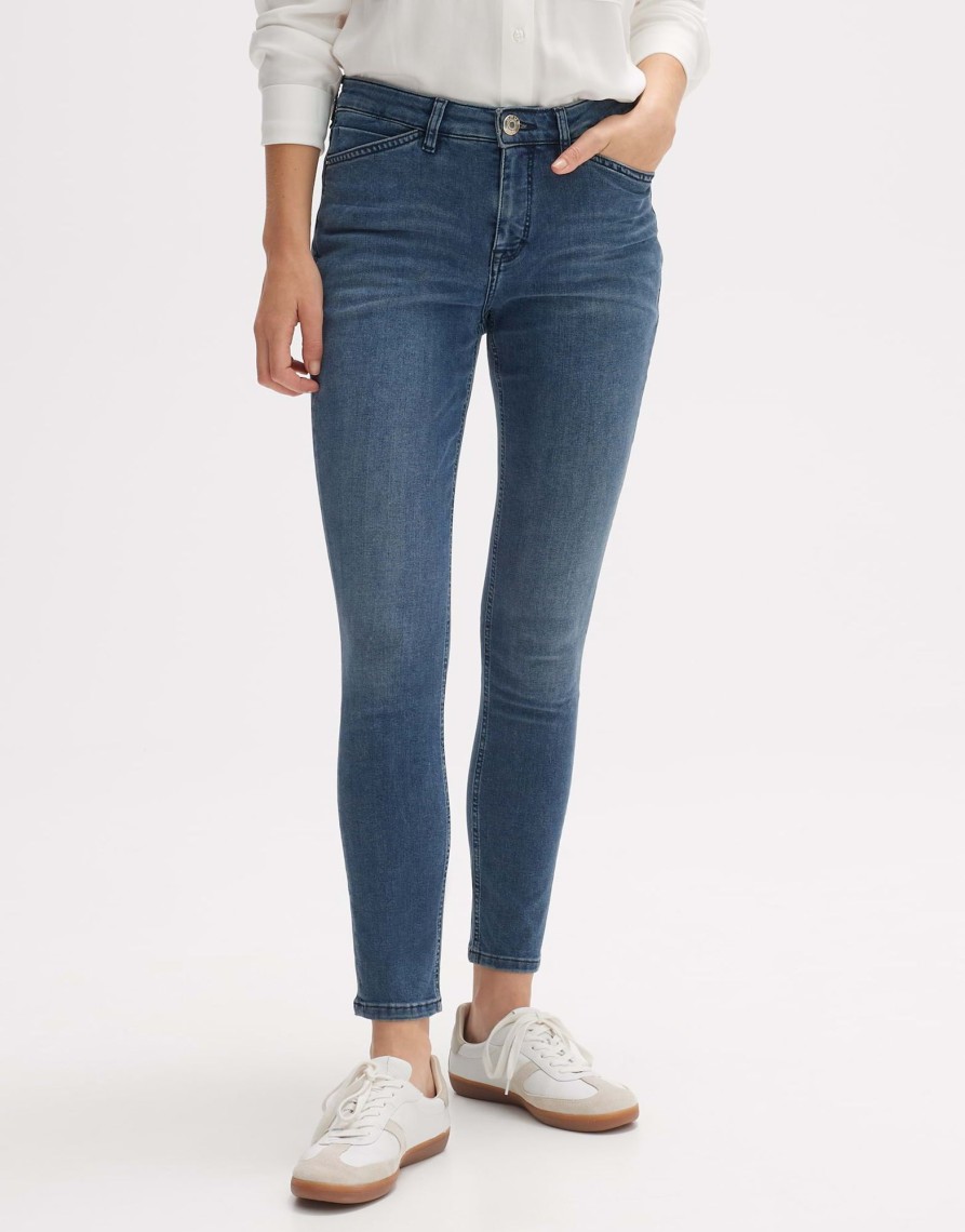 opus Elma Classy Skinny Jeans Met Lage Taille En Stretchgehalte | Jeans