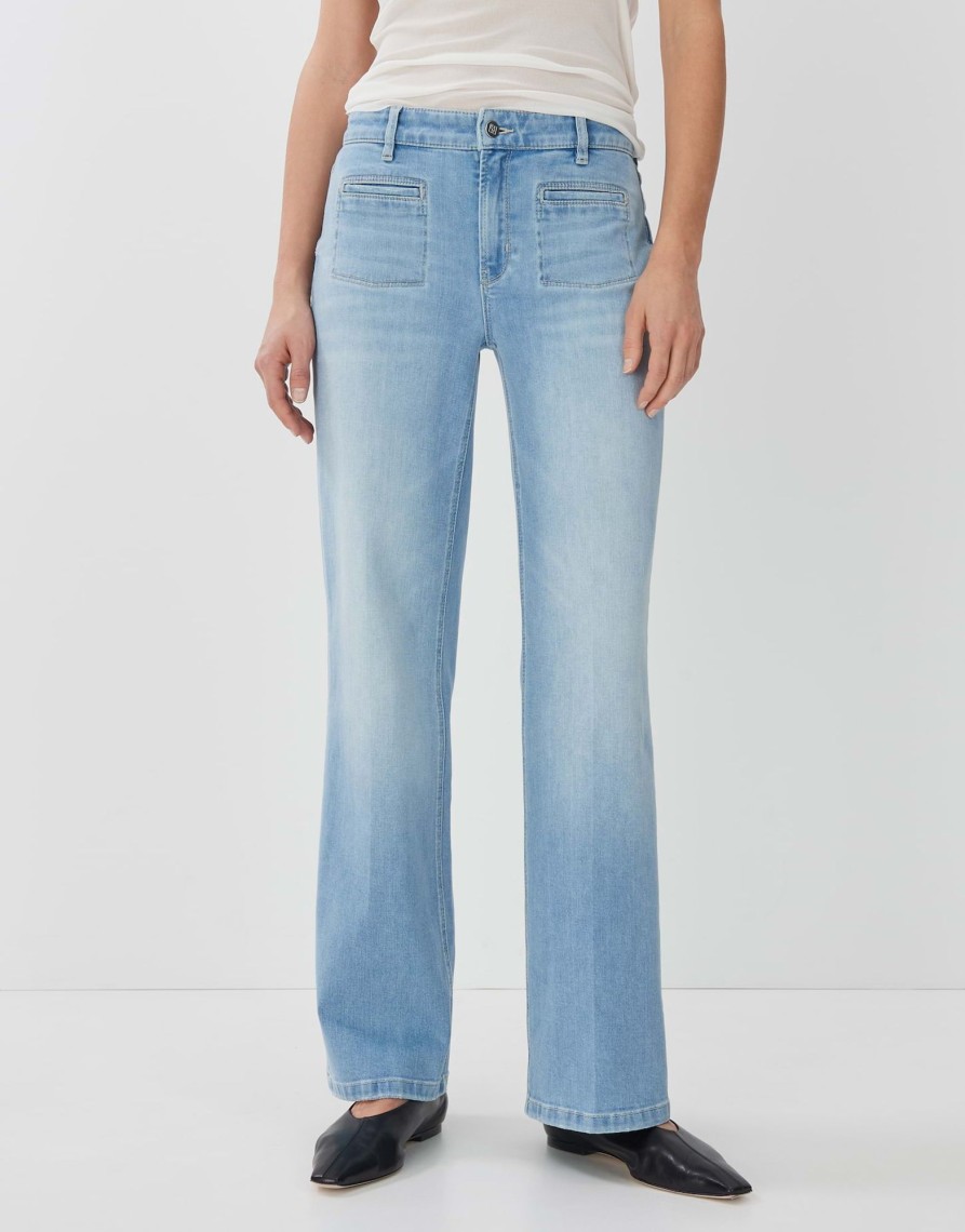 someday Carie French Lang Uitlopende Jeans In Stretchy Bci-Katoenmix | Jeans