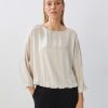 someday Zporty Losse Overhemdblouse In Een Glinsterende Viscosemix | Blouses