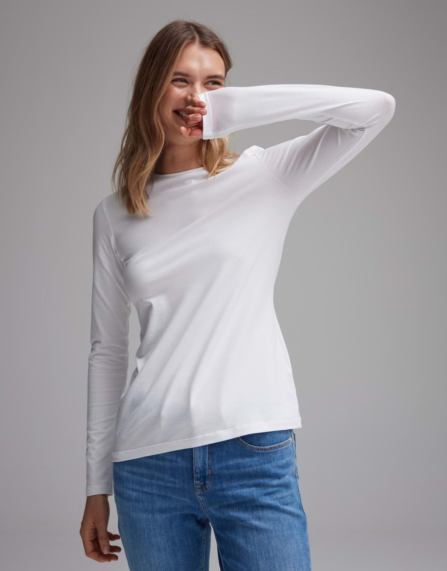 opus Smilla Slim Longsleeve In Jersey | Shirts